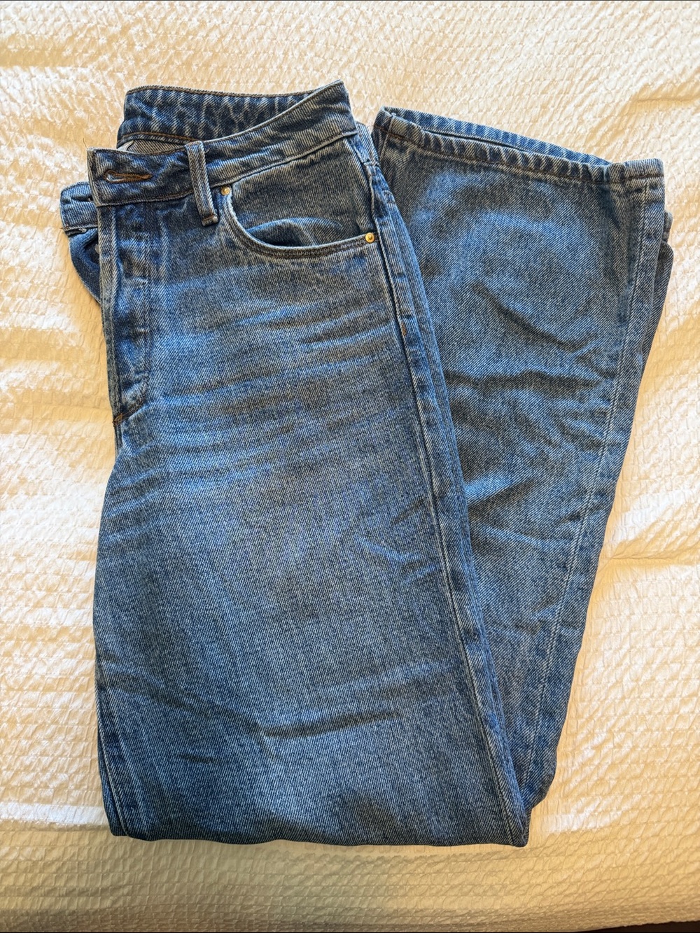 Kut from the Kloth Wide-Leg Jeans in Medium Blue Wash